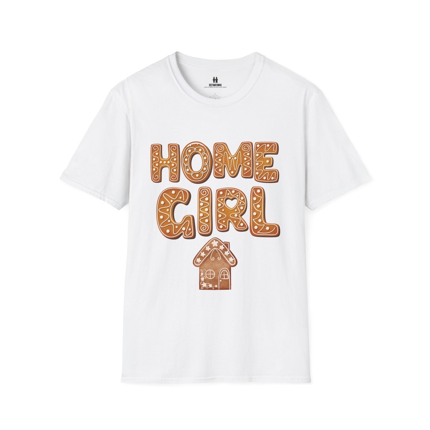 Home Girl T-Shirt with Gingerbread Lettering