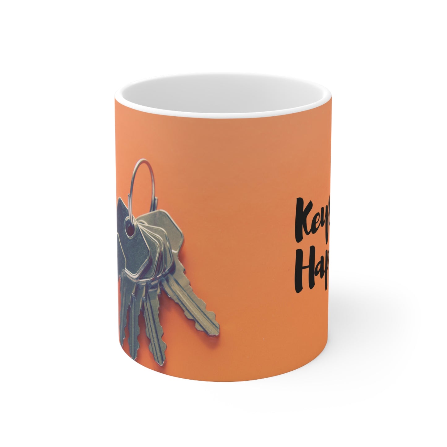 Keys to Happiness Ceramic Mug 11oz