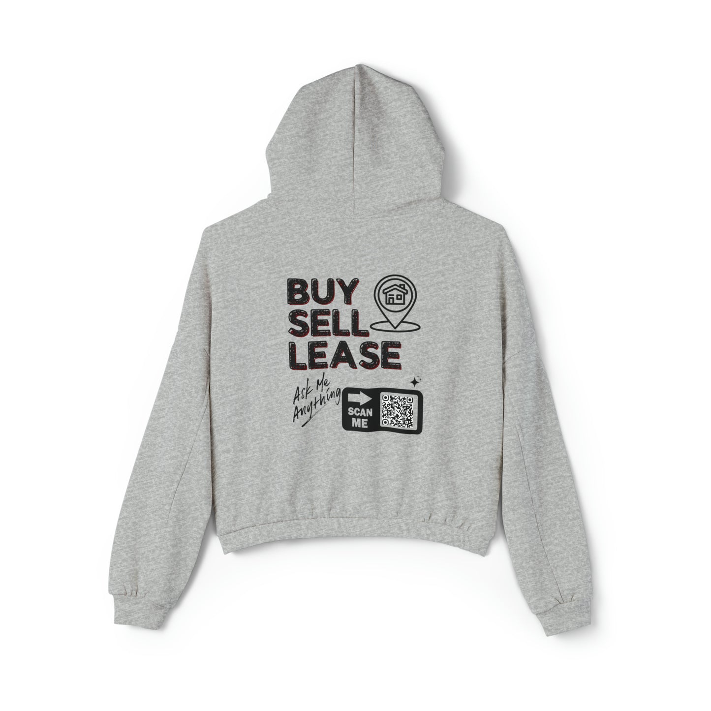 Custom Real Estate Hoodie for Women - Cinched Bottom