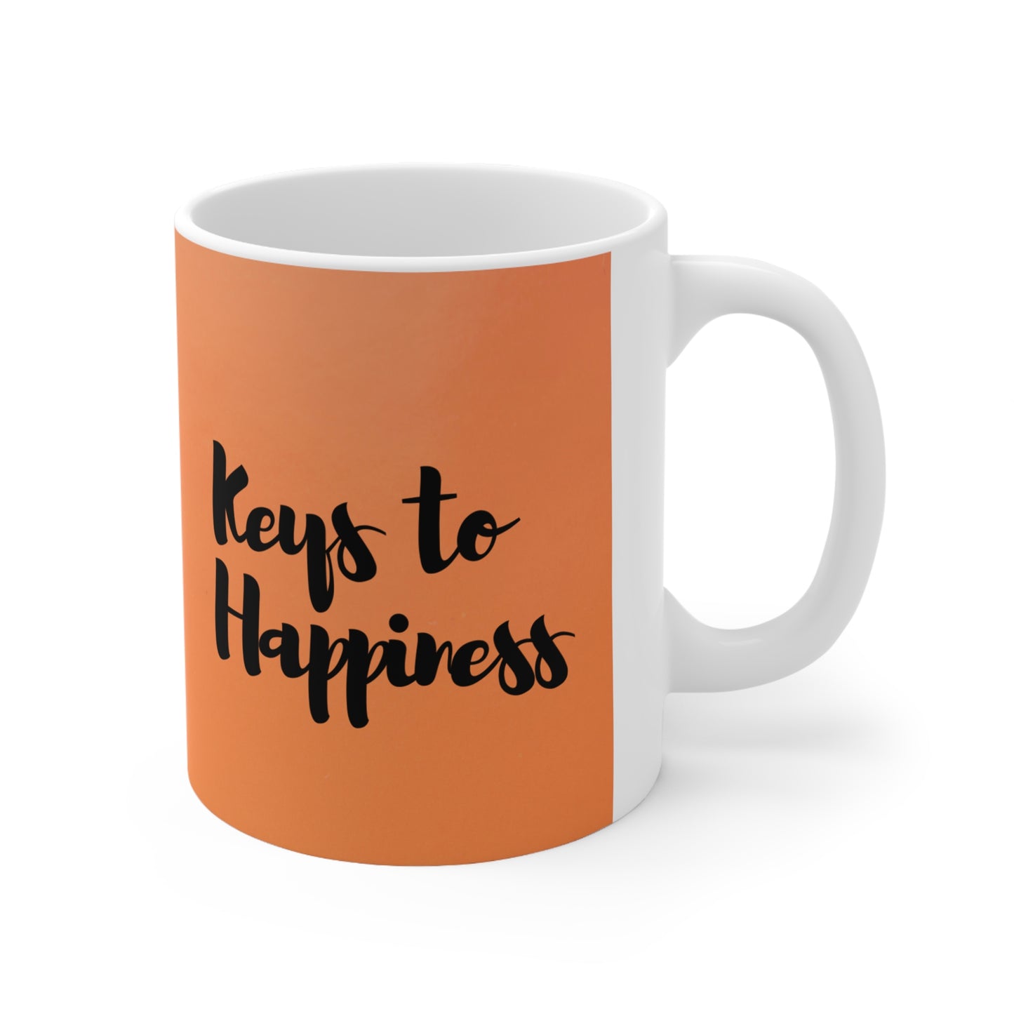 Keys to Happiness Ceramic Mug 11oz