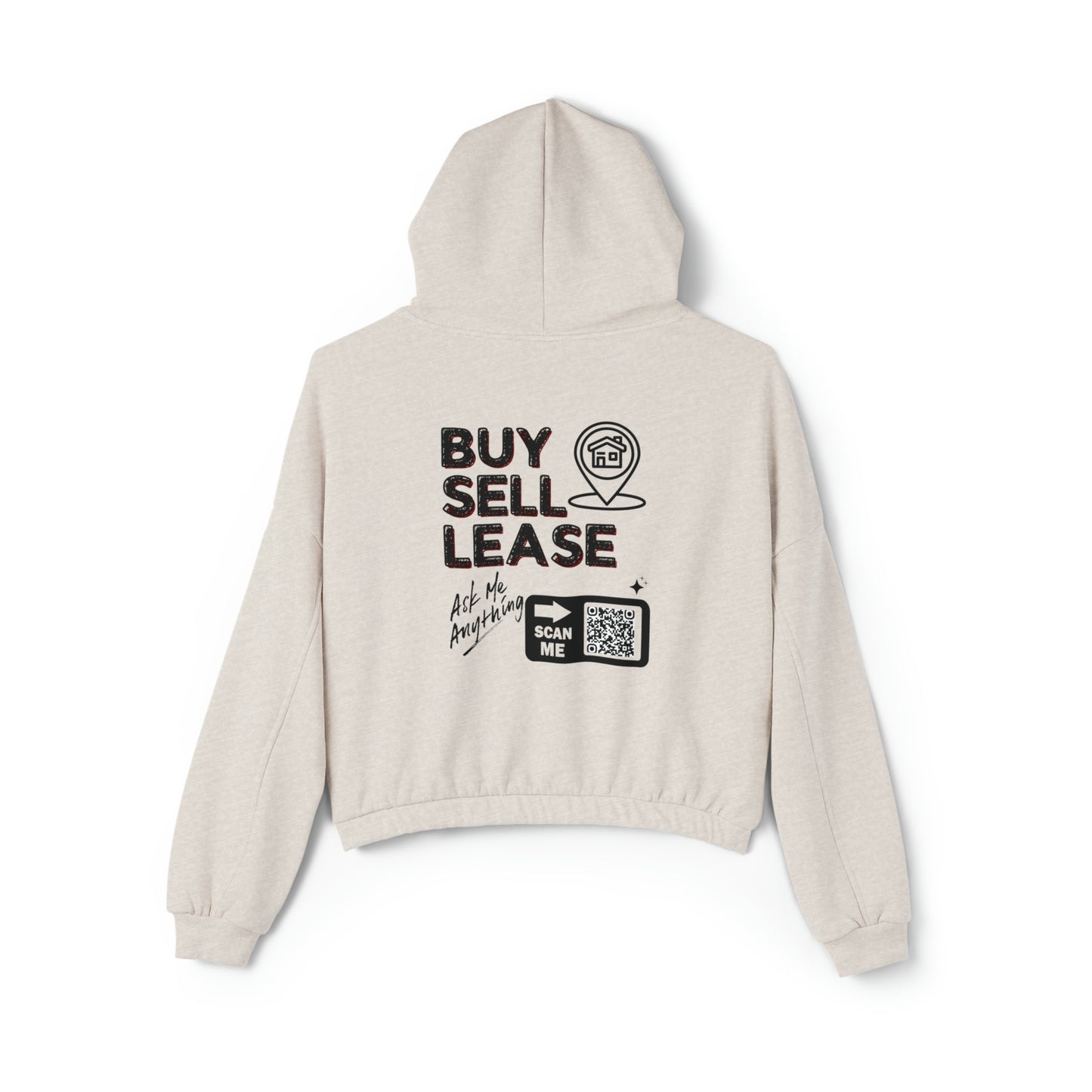 Custom Real Estate Hoodie for Women - Cinched Bottom