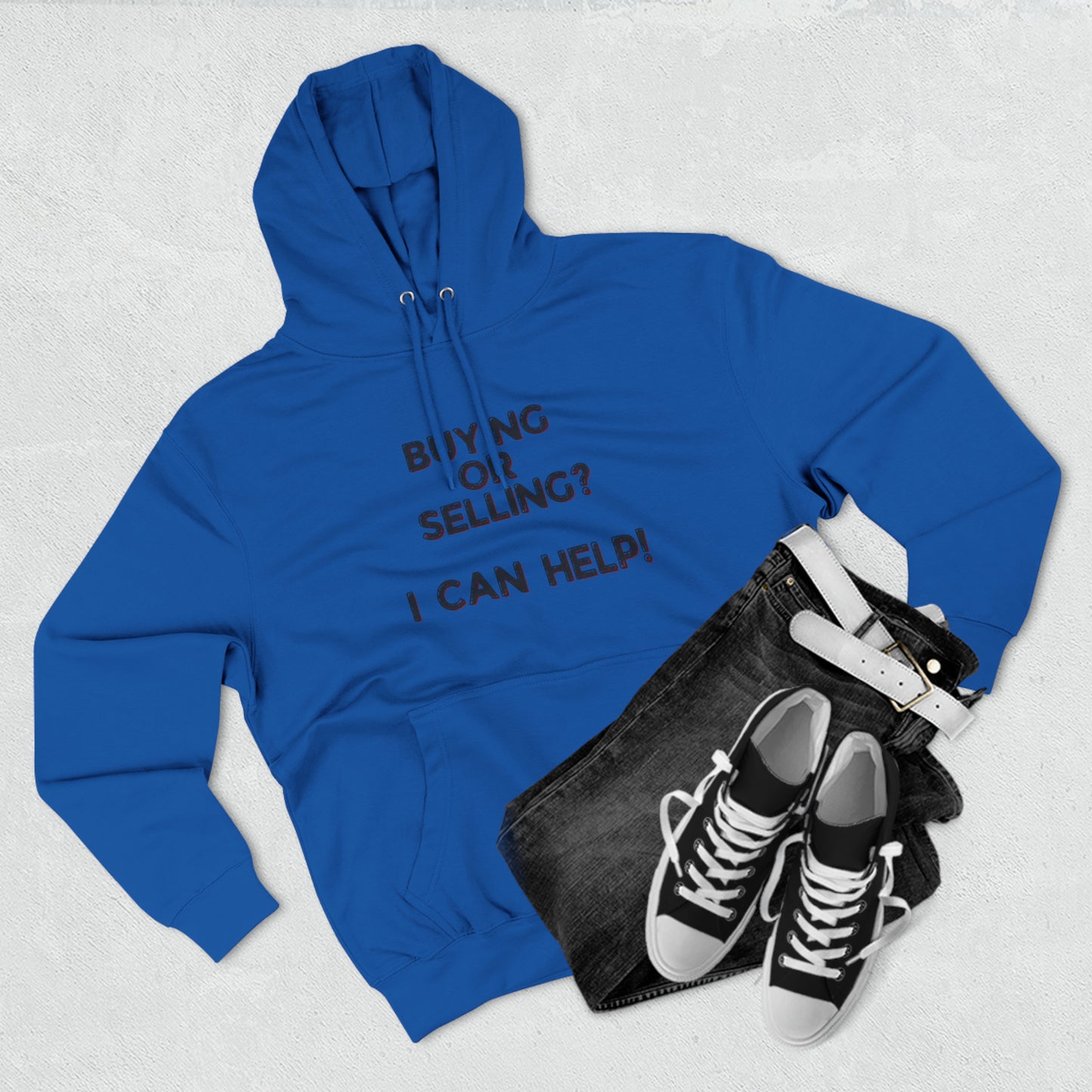 Custom Real Estate Agent Hoodie - QR Code Back