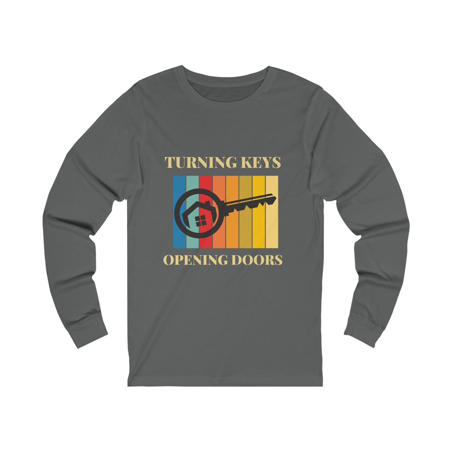 Unisex Long Sleeve Tee Turning Keys, Opening Doors Design