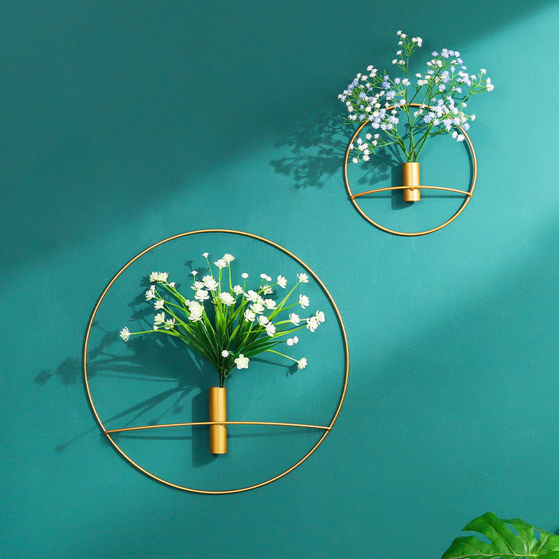 Circular flower Insert wall hanging decoration