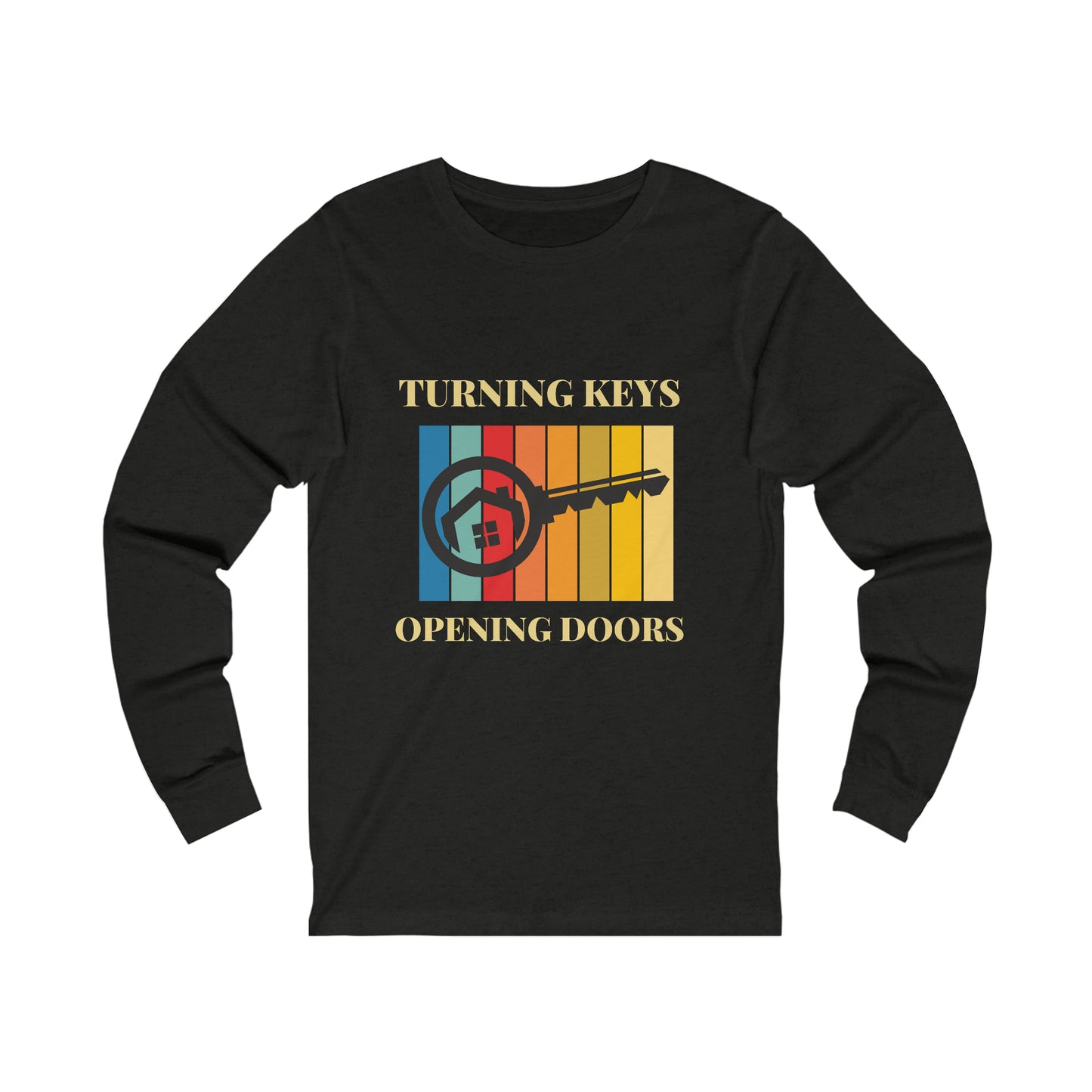 Unisex Long Sleeve Tee Turning Keys, Opening Doors Design