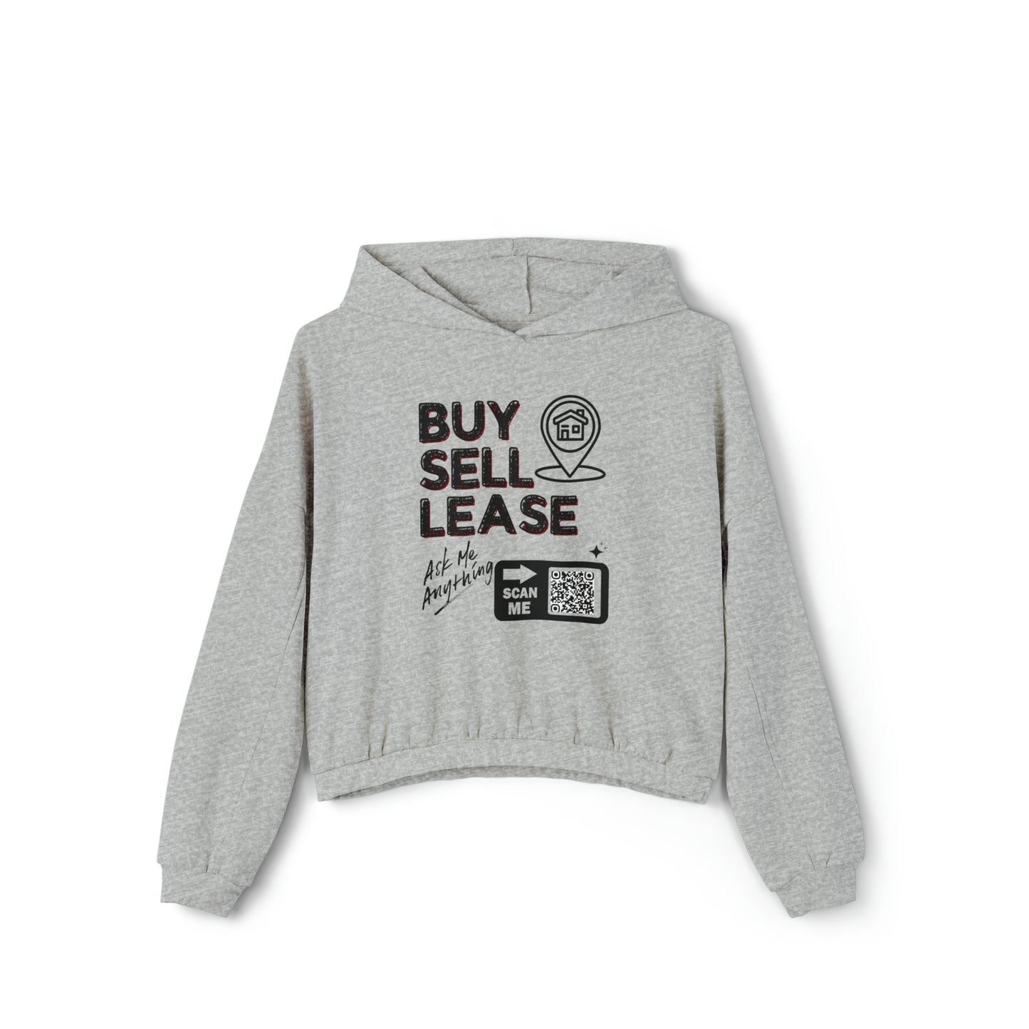 Custom Real Estate Hoodie for Women - Cinched Bottom