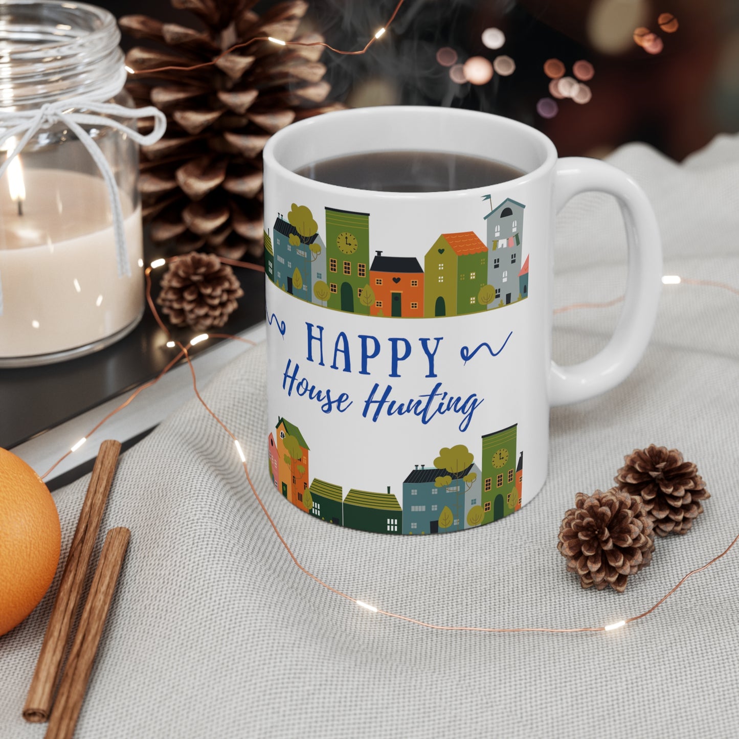 Happy House Hunting Ceramic Mug 11oz