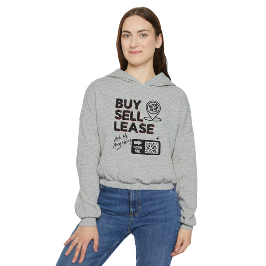 Custom Real Estate Hoodie for Women - Cinched Bottom